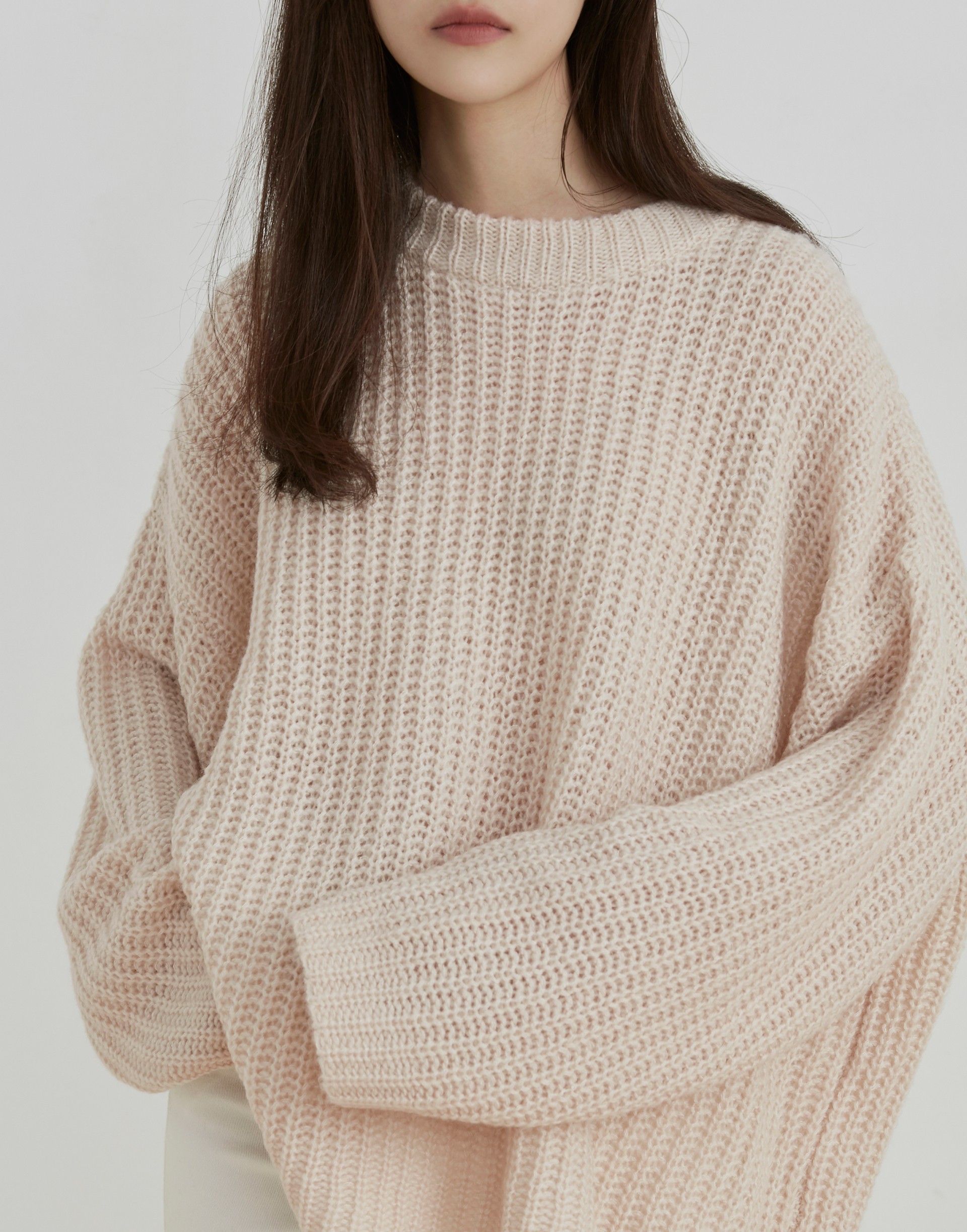 Genquo 低飽和色系粗針織毛衣 女 Genquo Line購物